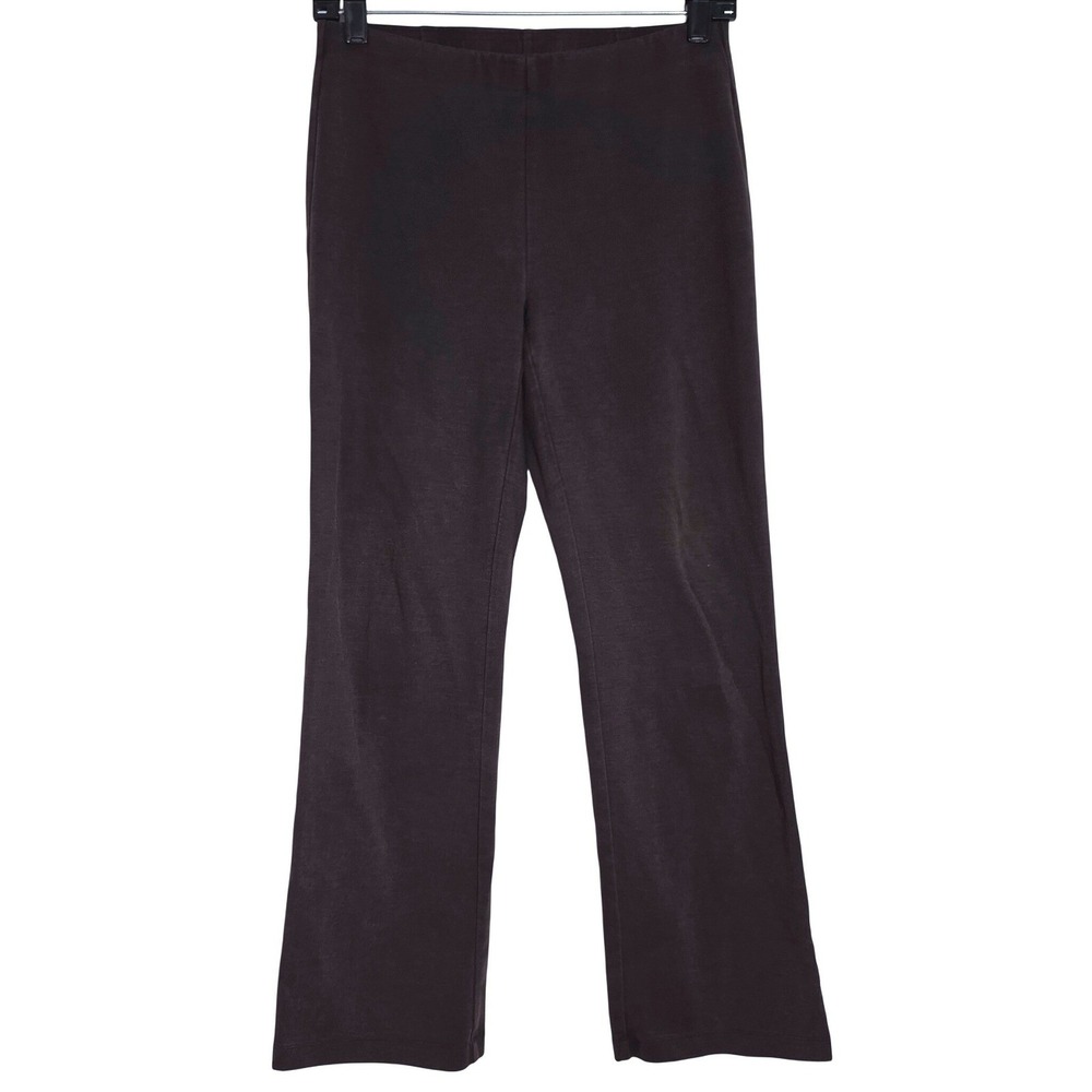 Eileen Fisher Kick Boot Leg Pants Women's Brown Tencel Stretch F16TSP Size PP - Picture 3 of 13